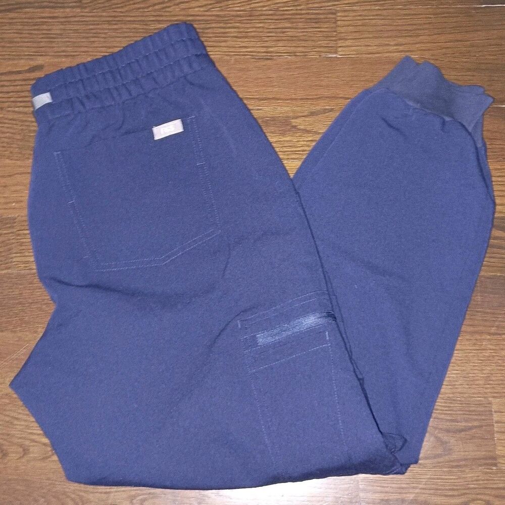 FIGS Scrub Pants Adult Small Navy Blue Technical Collection w/Flaws